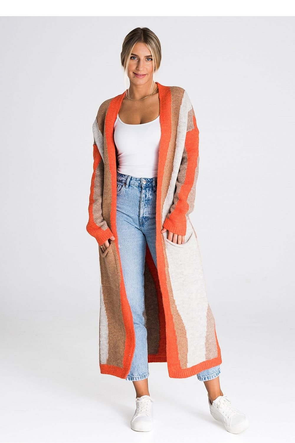 Langer Damen-Cardigan .