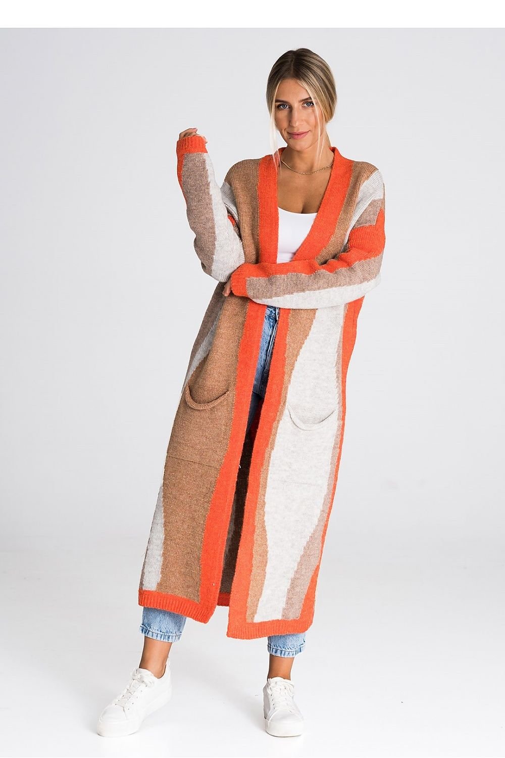 Langer Damen-Cardigan .
